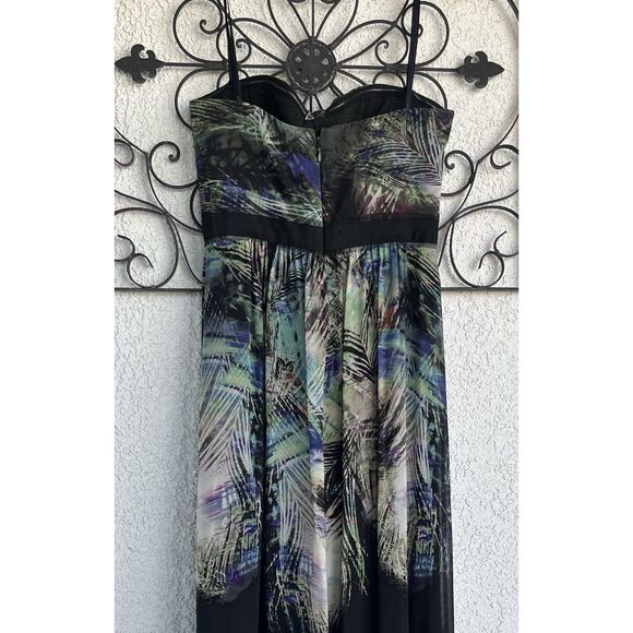 BCBG Maxazria Tae Strapless Silk Maxi Dress - Size 6 - Black - Picture 7 of 10